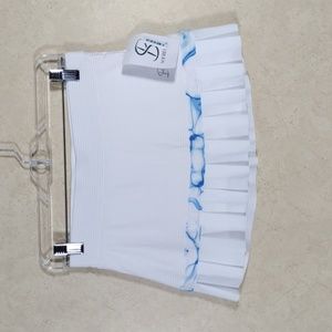04174 Sofibella white & blue athletic skort XS NWT